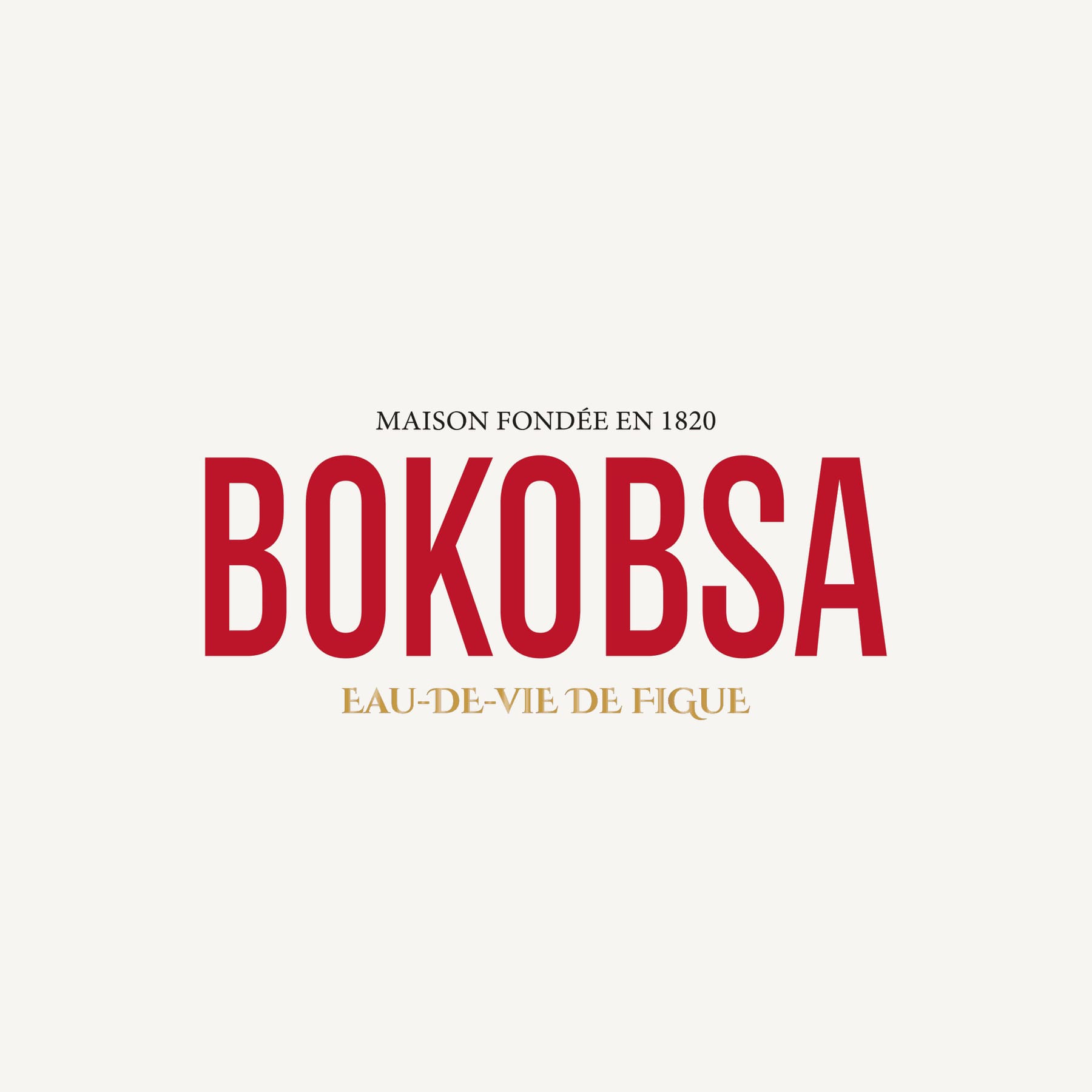 Bokobsa — logo, red on white