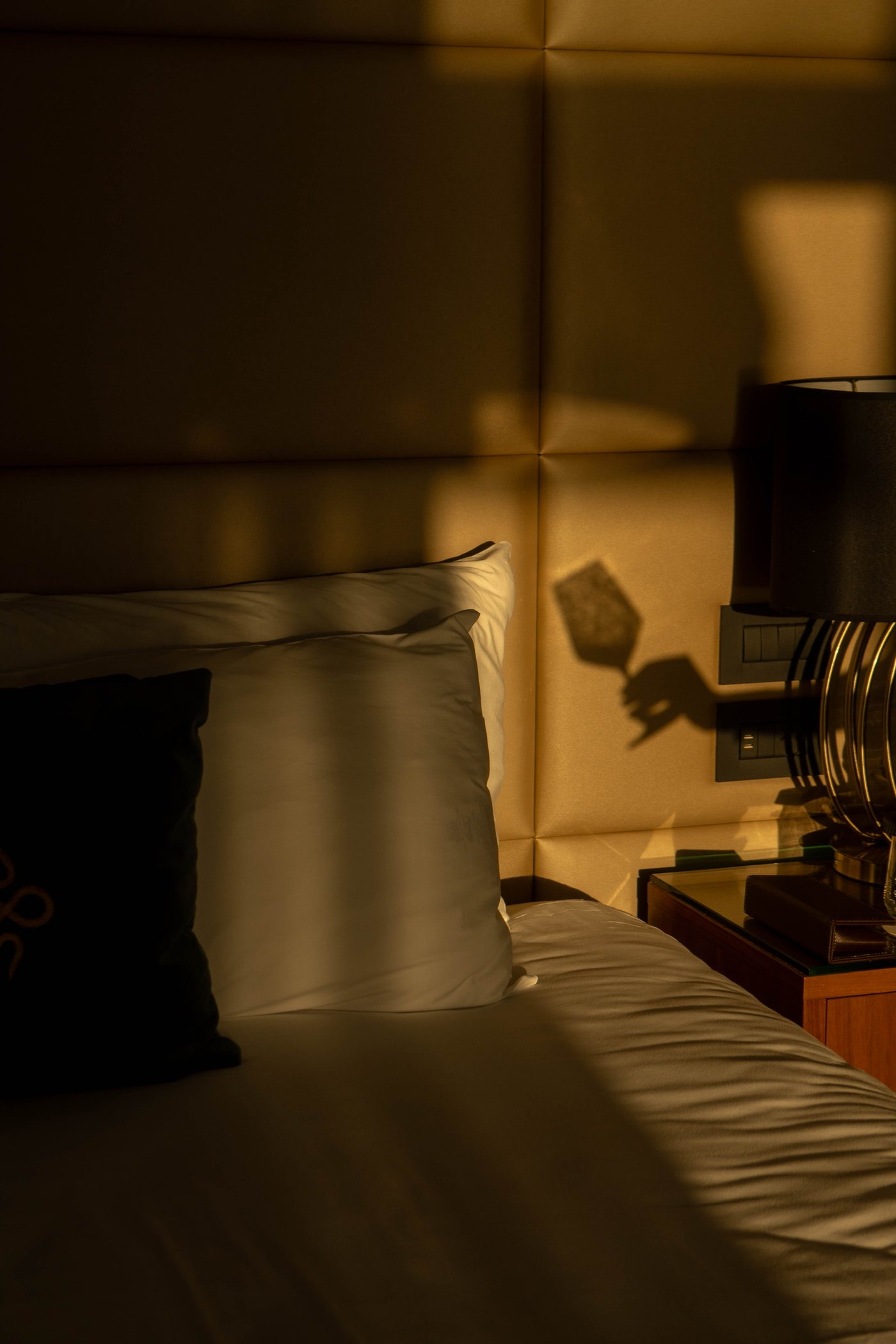 A bedside in the evening light