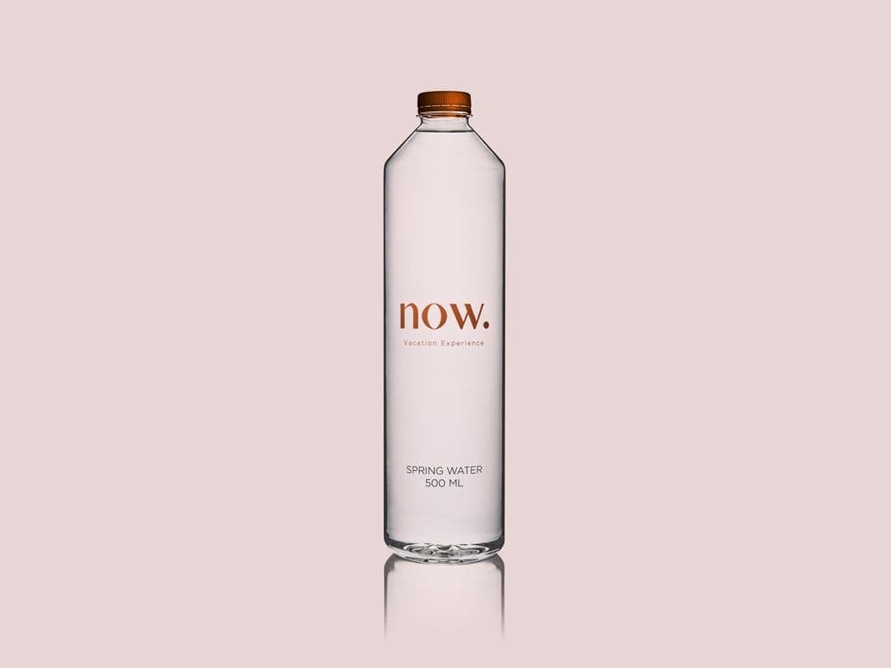 NOW — branded water bottle