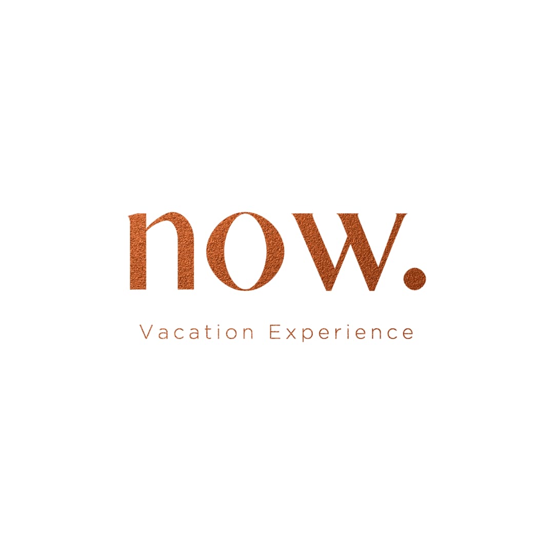 NOW — logo, terracotta